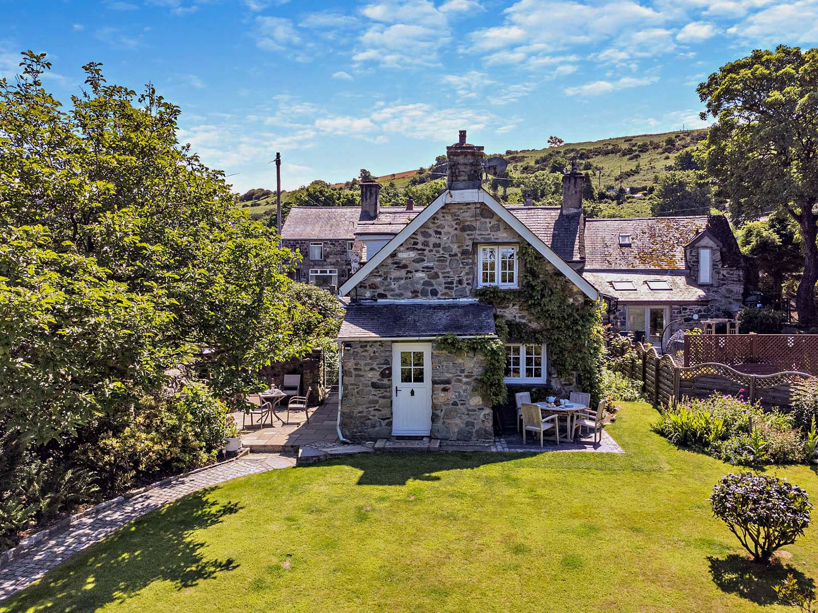 Cottage from the air